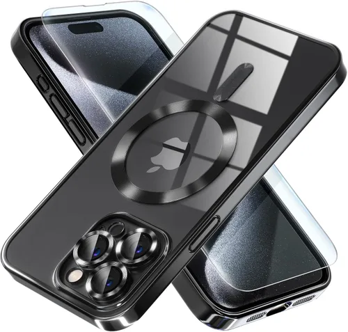 Vista 84 de Misea Funda magnética para iPhone 14 compatible con MagSafe [nunca amarillenta] [protección contra caídas de grado militar] protector completo