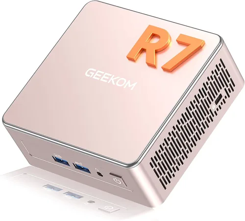 Vista 15 de Mini PC GEEKOM Air12, Intel 7505 (Beats N5095), RAM de doble ranura de 8 GB Negro