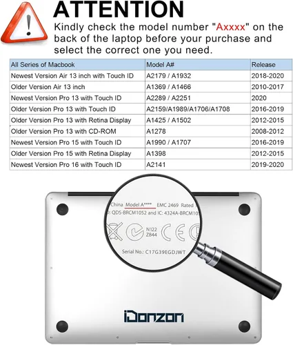 Vista 2 de Funda para MacBook Pro de 13 pulgadas, Azul), Donpc7731587