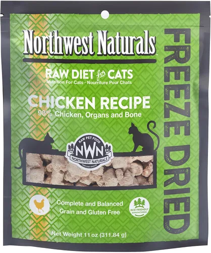 Vista 11 de Northwest Naturals Alimento liofilizado de carne de res y trucha para gatos y gatitos, bocados del tamaño de un bocado, saludable, limitado