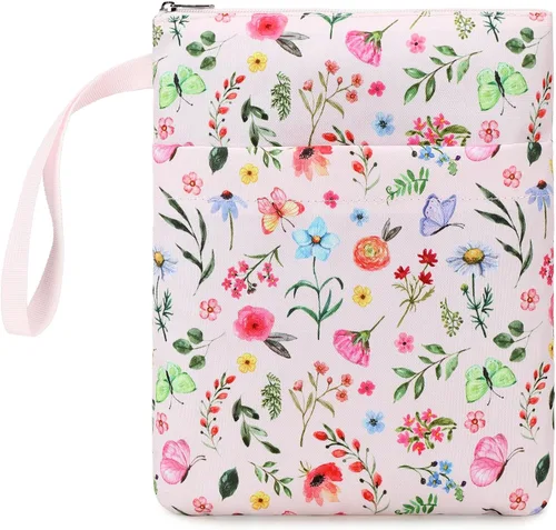 Vista 23 de DSIUE Funda para Libros Cubiertas de Libros Protector de Libros con Cremallera Tela Lavable para Adolescentes Adultos Amantes de los Libros Maestros