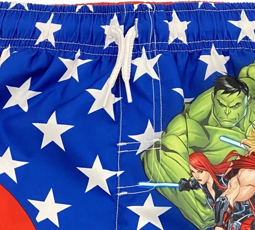 Vista 4 de Marvel Traje de baño Avengers Black Panther Capitán América, Thor, Iron Man Hulk, para niños pequeños y grandes