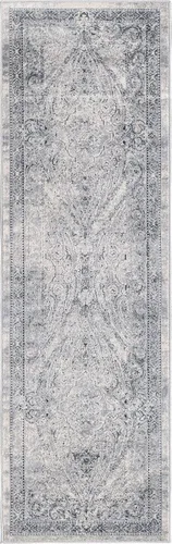 Vista 14 de Unique Loom Chateau Collection - Alfombra de área Wilson (2' 2" x 6' 9", alfombra de pasillo, azul oscuro/gris)