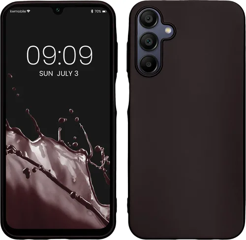 Vista 41 de kwmobile Funda compatible con Samsung Galaxy A12 - Funda protectora de silicona TPU suave y delgada - Azul Báltico