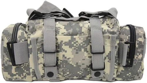 Vista 2 de FAMI Bolsa de despliegue Paquete de cintura táctica Pequeño Sling Pack Bolsa de mano Bolsa de manillar ACU