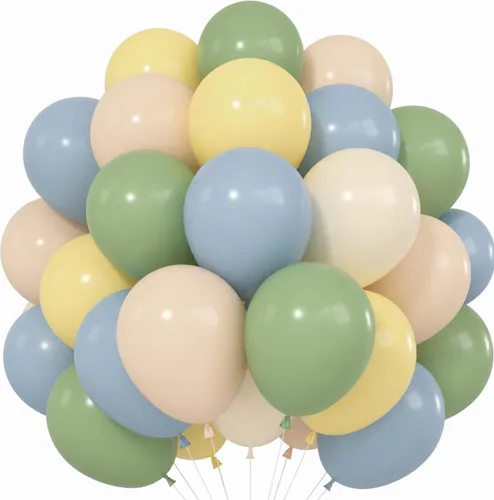 Vista 10 de Globos negros y dorados de graduación con globos de aluminio de graduación, globos metálicos de color negro, blanco, arena, beige, dorado