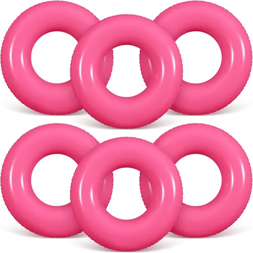 Vista 21 de JellyArch 6 piezas de flotadores inflables para piscina de 28 pulgadas, tubo de natación a granel para adultos, flotadores de piscina