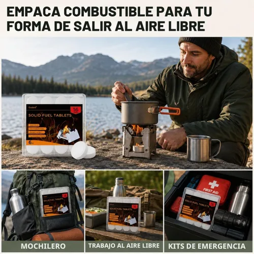 Vista 6 de Solid Fuel Tablets - Compact Size, High Energy, Safe and Reliable