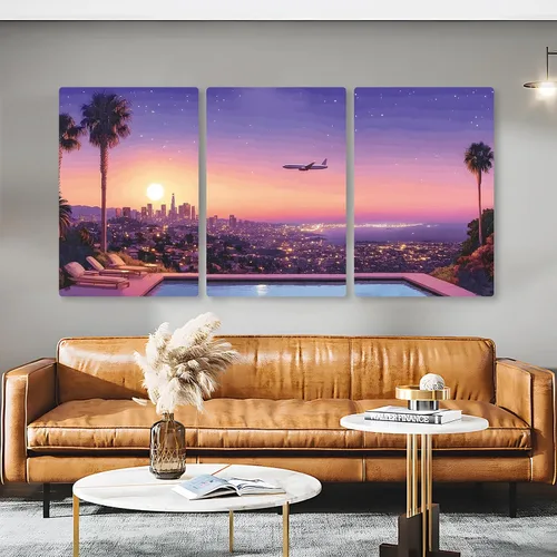 Vista 3 de Rumftozyb Hiroshi Nagai - Lienzo decorativo para pared, arte de pared de anime japonés, arte de pared surrealismo, decoración de pared de puesta