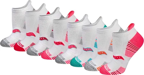 Vista 22 de Saucony Women's RunDry Performance Heel Tab Athletic Socks, Available in S-L (8, 16, 24 Pairs)