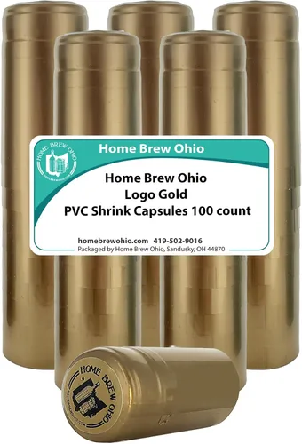 Vista 2 de Home Brew Ohio PVC dorado con logotipo Home Brew Ohio negro sobre oro Top-100