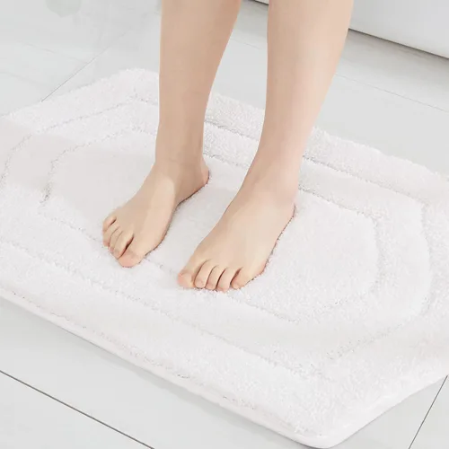 Vista 55 de COSY HOMEER Alfombras de Baño Extra Gruesas para Baño - Juegos de Alfombras Antideslizantes de Lino de Baño Suave Felpa 100% Poliéster Fuerte Sala