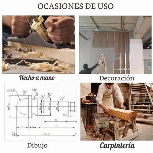 Vista 5 de DUEBEL Cuadrado de combinación: cuadrado de carpintería multifunción de acero inoxidable de 12 pies con regla de ángulo derecho de 90 grados