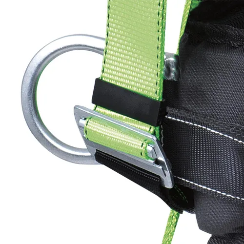 Vista 3 de Peakworks Arnés de seguridad acolchado de cuerpo completo con protección contra caídas con soporte de espalda, cinturón de posicionamiento, anillos