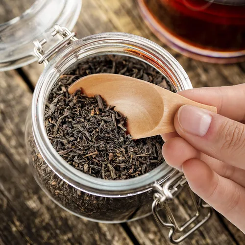 Vista 7 de Paquete de 4 cucharas de madera para tarros, mini cucharas de madera con mango corto para sal, té, granos de café, dulces, leche en polvo, especias