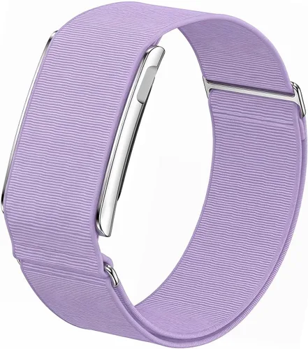 Vista 9 de Correa deportiva de nailon compatible con Amazfit Helio correa, pulsera ajustable con funda de parachoques de metal para correa de helio Negro