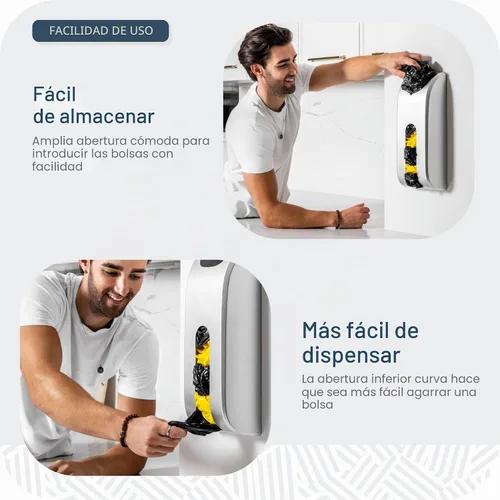 Vista 3 de Manterio - Organizador de bolsas de plástico para cocina Organizador de almacenamiento de bolsas de comestibles de plástico duradero para montaje