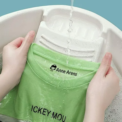 Vista 2 de Sello de nombre, sello para siempre, sello personalizado, sello de ropa, sellos para niños, etiquetas de guardería y etiquetas para hogares
