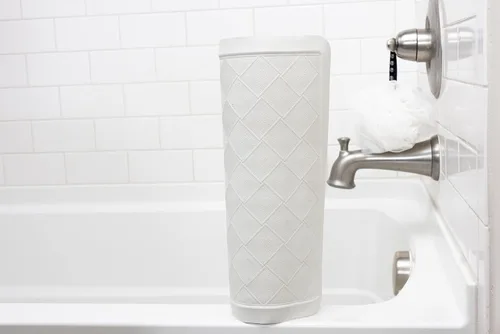 Vista 3 de WHP - Tapetes de bañera antideslizantes para uso en la ducha y baño, tapete de goma con ventosa, tapete para piso, superficie antideslizante, goma