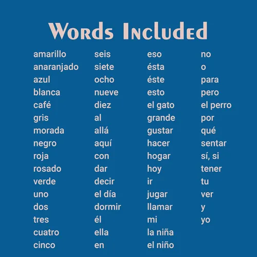 Vista 3 de Tarjetas didácticas de español de SnapWords, Lista 1 - Tarjetas flash de palabras a la vista