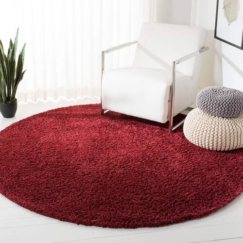 Vista 114 de SAFAVIEH Colección August Shag - Alfombra de área de 6 x 9 pies, color lila, diseño sólido, no desprende pelusa y de fácil cuidado, grosor de 1.2