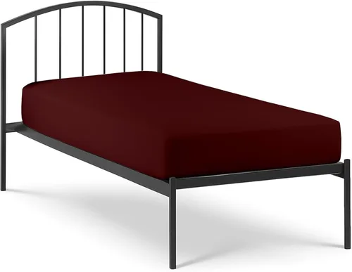 Vista 36 de Sábana bajera de 400 hilos, 100 % algodón, sábana bajera de 400 hilos, tamaño individual, 1 sábana bajera solo se adapta a colchones de hasta 15