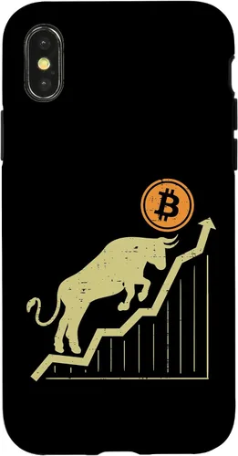 Vista 5 de Bitcoin Bull Graph Bullish BTC Crypto Cryptocurrency Trader Case for iPhone 17