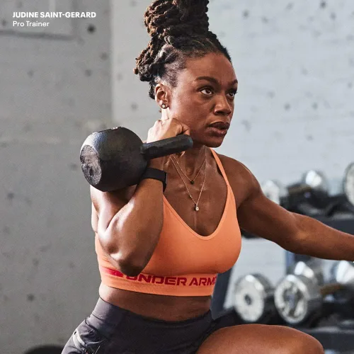 Vista 15 de Under Armour - Brasier largo y sin costuras de bajo impacto para mujer