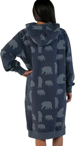 Vista 109 de Lazy One Sudadera con capucha de gran tamaño, ropa de dormir cómoda, vestido de suéter para mujer