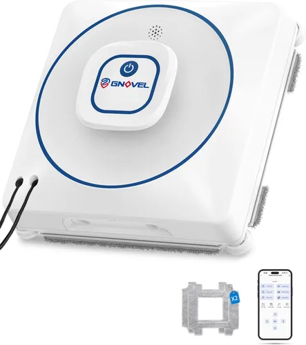 Vista 10 de Paquete de 12 almohadillas de limpieza de repuesto para robot de limpieza de ventanas YW336 Almohadillas de microfibra reutilizables Lavable