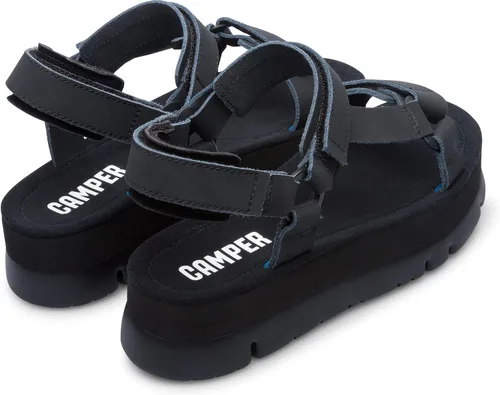 Vista 4 de Sandalias de cuña para mujer Camper Negro 006
