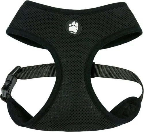 Vista 2 de Furhaven Arnés ajustable de malla acolchada para perro - Negro, pequeño