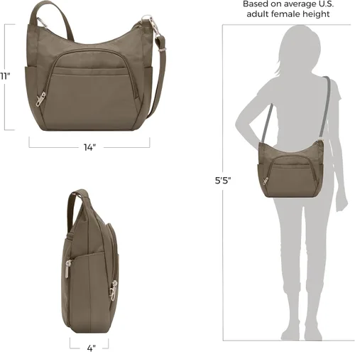 Vista 126 de Travelon Bolso bandolera clásico antirrobo
