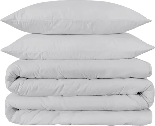 Vista 9 de Superior Juego de funda de edredón de algodón egipcio de 1500 hilos, fundas de edredón suaves, artículos esenciales de ropa de cama de lujo, cierre