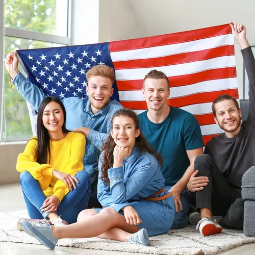 Vista 7 de Geyoga Disfraz de capa de bandera americana, 2 unidades, retro, de los años 80, patriótica de Estados Unidos, para adultos, celebración del Día