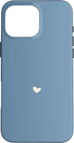 Vista 19 de Misty Blue - Hand Drawn Heart Chic Boho Aesthetic Case for iPhone 16