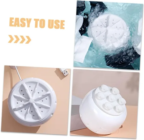 Vista 7 de KOMBIUDA 2 unids Lavadora Personal Portátil Mini Lavavajillas Agitador Lavaplatos Lavadora de Fregadero de Plástico para Rv Casa Coche