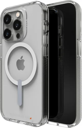 Vista 9 de GEAR4 ZAGG Crystal Palace - Funda compatible con iPhone 14 Plus, funda transparente para iPhone, protección contra caídas D30 (13 pies/13.1 ft)