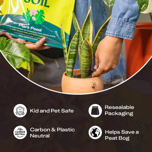 Vista 7 de Rosy Soil Plant Food, fertilizante orgánico para plantas de interior, 4 cuartos de galón Microbially Active Organic Indoor Plant Food, with