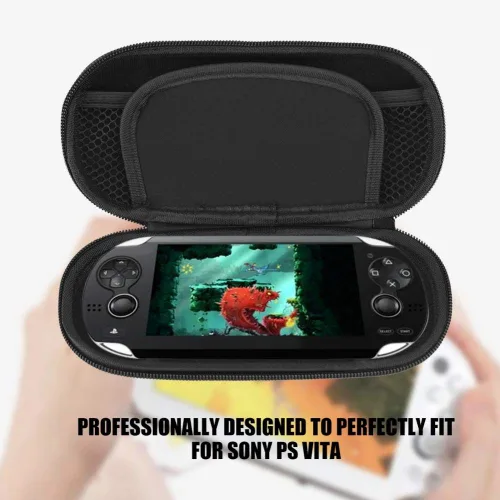Vista 2 de Protective Hard Case for PS Vita, Anti-Droop Case Cover Travel Organizer Carrying Bag with Screen Waterproof Shockproof Storage Protector for Sony