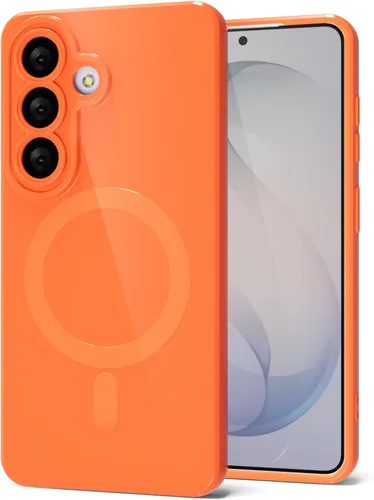 Vista 142 de Svanove Funda magnética de silicona para Samsung Galaxy S22, compatible con Magsafe, bonita funda para mujer, goma de gelatina brillante delgada