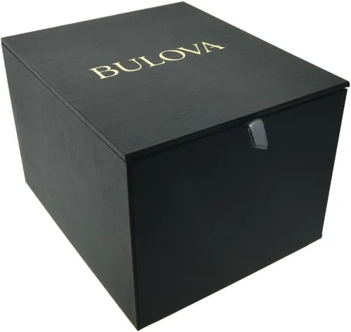 Vista 4 de Bulova Men's Icon 3-Hand Calendar Watch with Black Polyurethane Strap, Precisionist, Luminous Markers, 300M WR