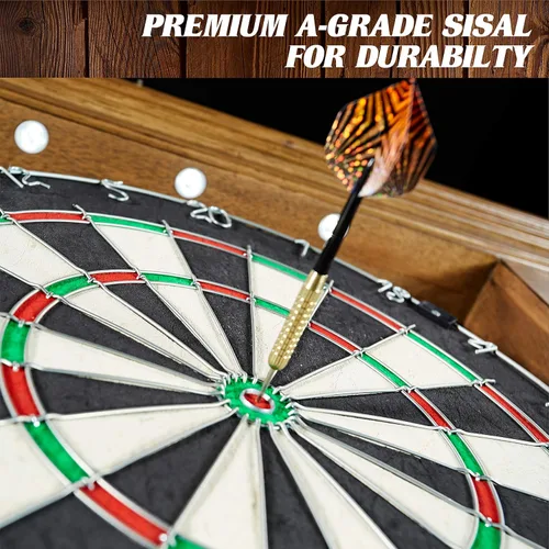 Vista 5 de Barrington Official Size Dartboard Multiple Styles Pre-Assembled Pub Style Wood Dartboard Collection