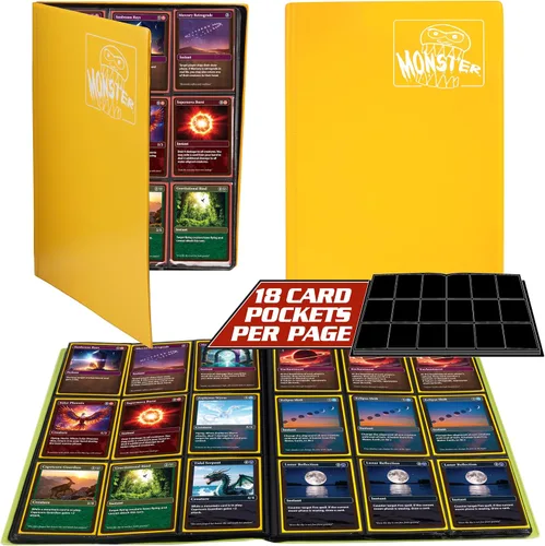 Vista 11 de Monster Binder - Álbum de tarjeta coleccionables, 9 bolsillos para tarjetas, retiene 360 de Yugioh, Magic, y Pokémon, Blanco mate