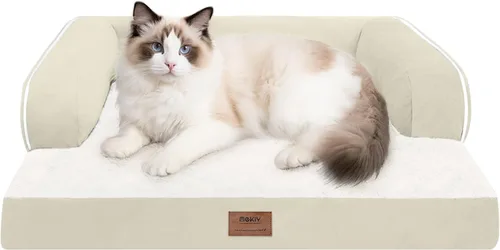 Vista 62 de Cama pequeña para perros y sofá para gatos, camas ortopédicas impermeables para perros pequeños, cama para gatos, sofá para mascotas cómodo
