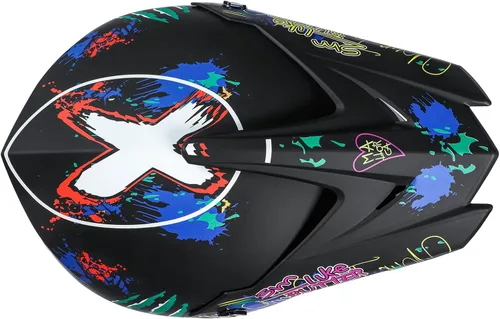 Vista 4 de Youth Sport Full-Face Helmet for BMX, Mountain Bike & Off-Road Motocross Helmet, DOT Certified Motorcycle Helmet for Dirt Bike & ATV, Lightweight