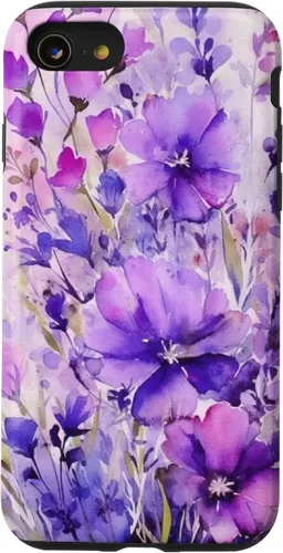 Vista 18 de Purple Lavender Flower Watercolor for Women & Girls Case for iPhone 17