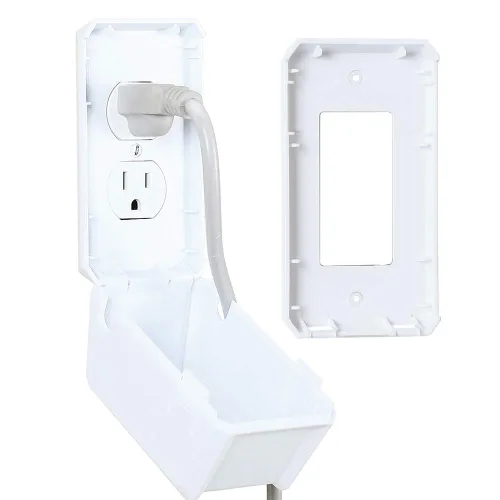 Vista 8 de EUDEMON Caja Protectora de Enchufes Eléctricos de Seguridad para Bebés a Prueba de Niños Cubierta de Enchufe Grande para Protección Infantil