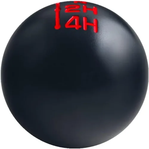 Vista 4 de DEWHEL Pomo de cambio de caja de transferencia de aluminio, compatible con Dodge, negro, 3/8"-24