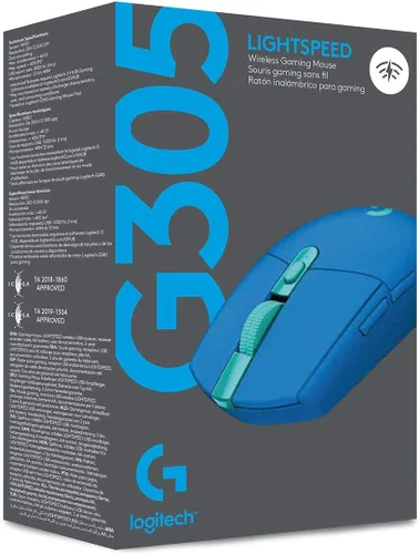 Vista 10 de Logitech G 305 LIGHTSPEED - Mouse inalámbrico para juegos, sensor Hero 12K, 12,000 DPI, ligero, 6 botones programables, duración de la batería